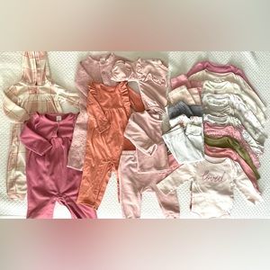 Baby Girl Winter Lot 6-9 Months - Modern Moments, Carter’s, Cloud Island, easy p